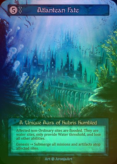 【FOIL】[Water] Atlantean Fate [beta-Unique]